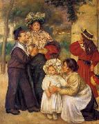 Pierre-Auguste Renoir La famille d`artiste oil painting reproduction